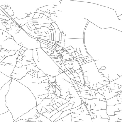 ROAD MAP OF ZIVINICE, BOSNIA AND HERZEGOVINA BY MAPBAKES