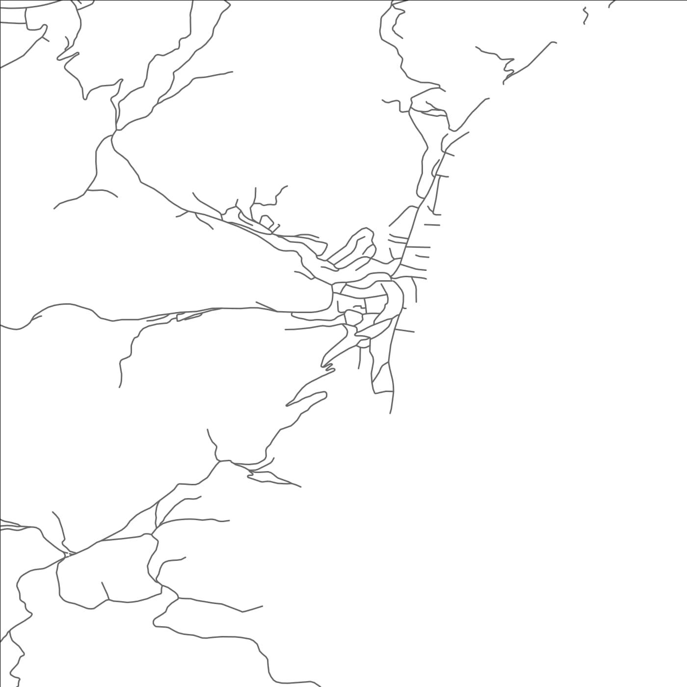 ROAD MAP OF ZVORNIK, BOSNIA AND HERZEGOVINA BY MAPBAKES