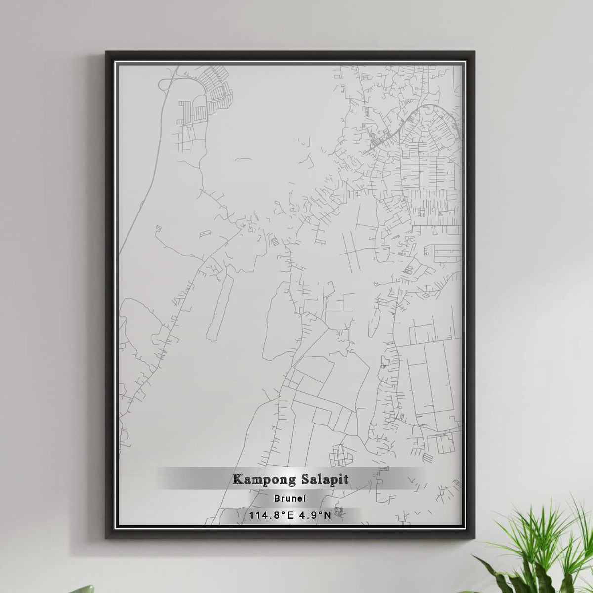 ROAD MAP OF KAMPONG SALAPIT, BRUNEI BY MAPBAKES