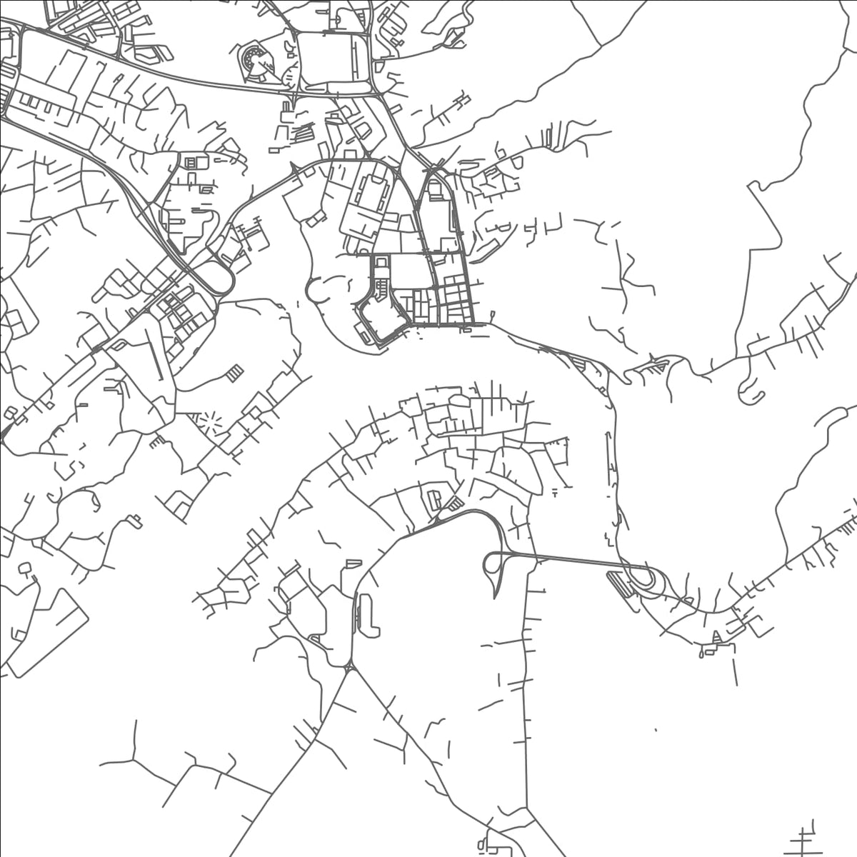 ROAD MAP OF KAMPONG BERIBI, BRUNEI BY MAPBAKES