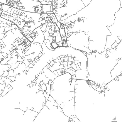 ROAD MAP OF KAMPONG BERIBI, BRUNEI BY MAPBAKES