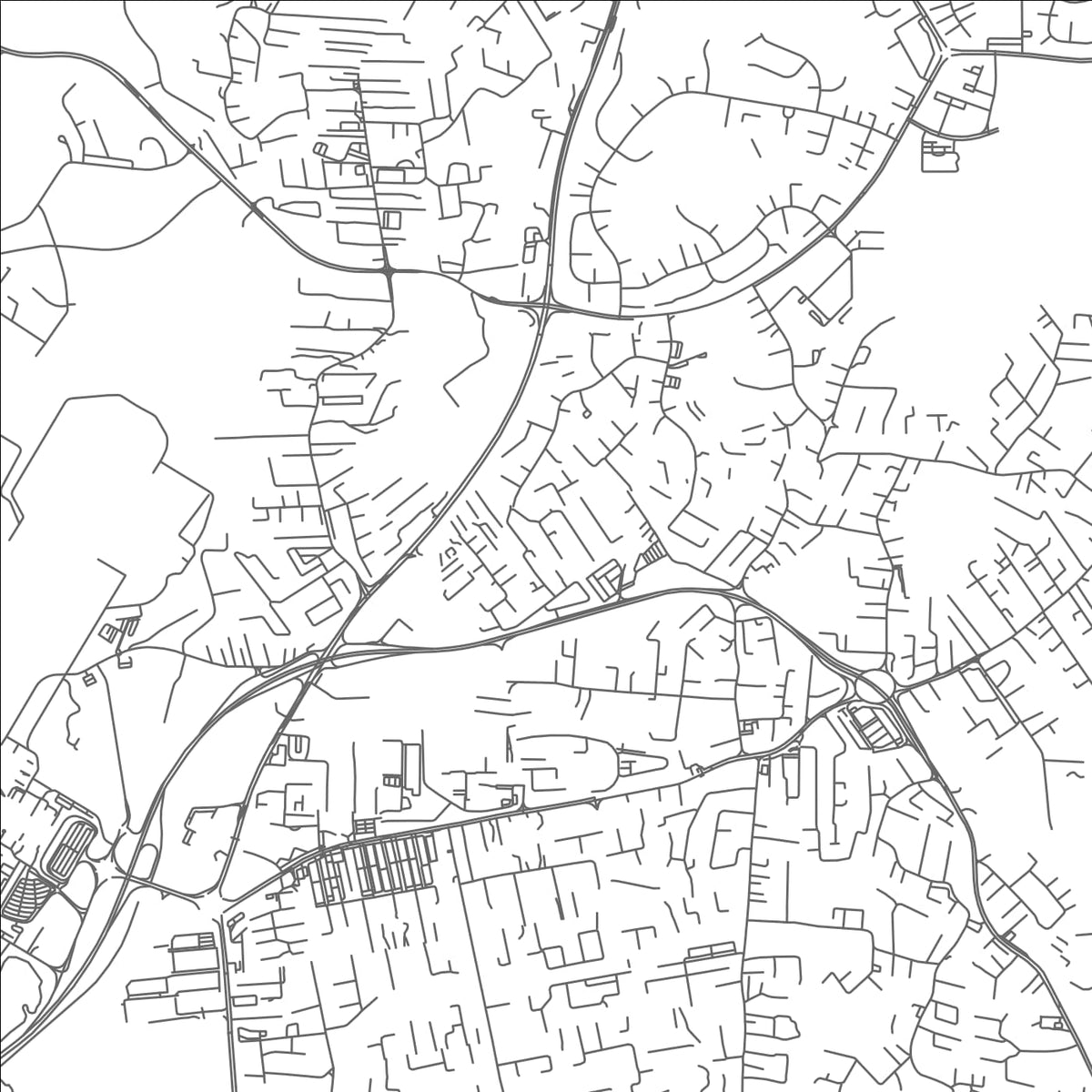 ROAD MAP OF KAMPONG GADONG, BRUNEI BY MAPBAKES