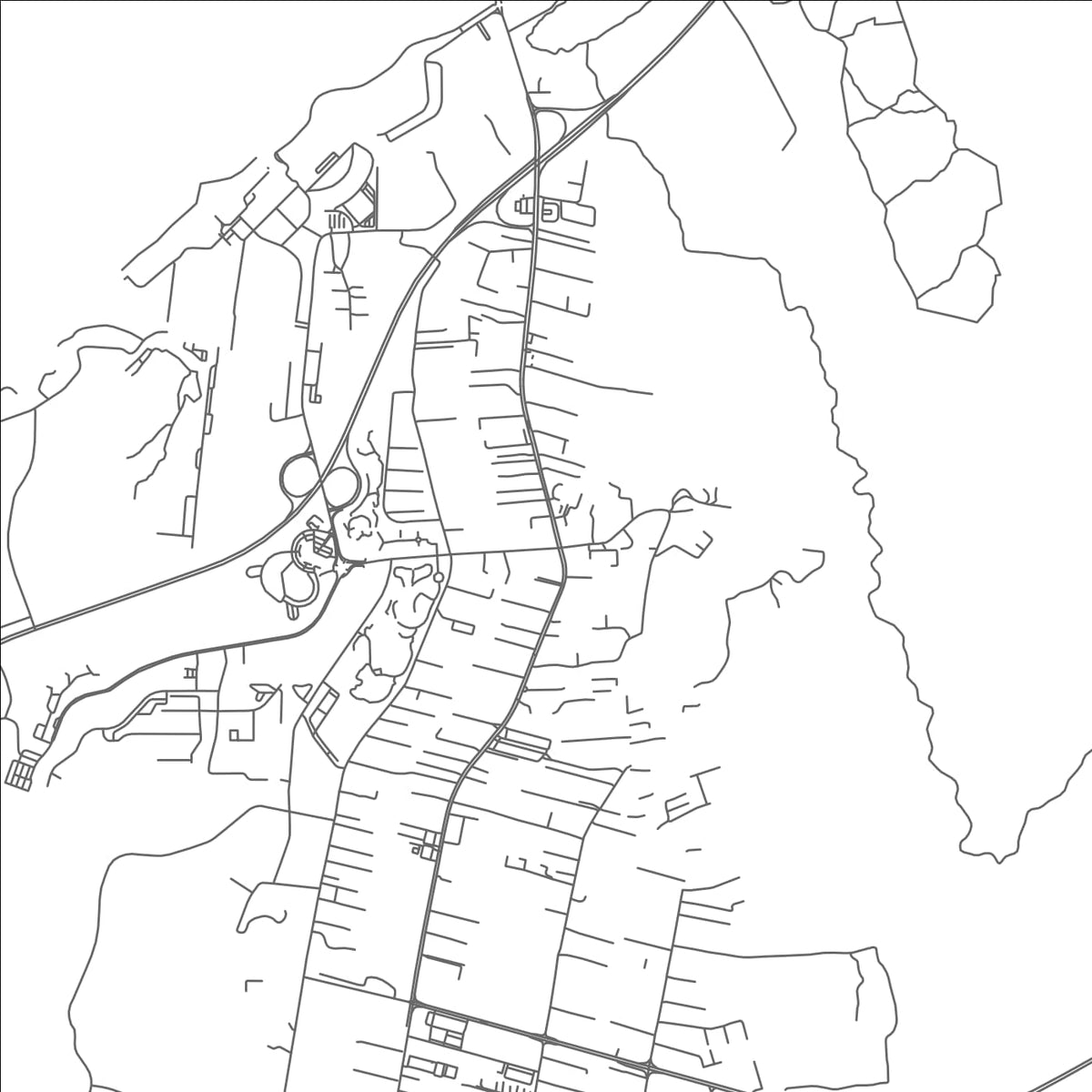 ROAD MAP OF KAMPONG JERUDONG, BRUNEI BY MAPBAKES