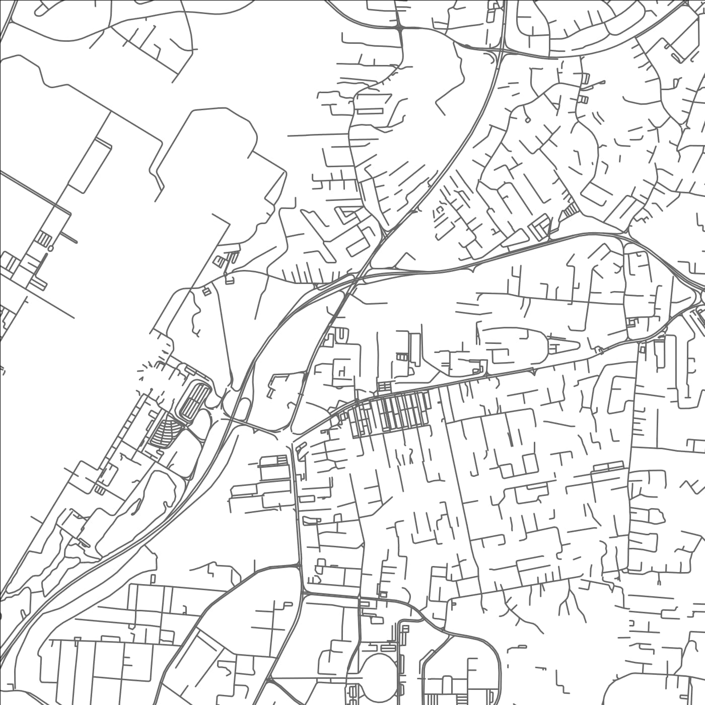 ROAD MAP OF KAMPONG SERUSUP, BRUNEI BY MAPBAKES