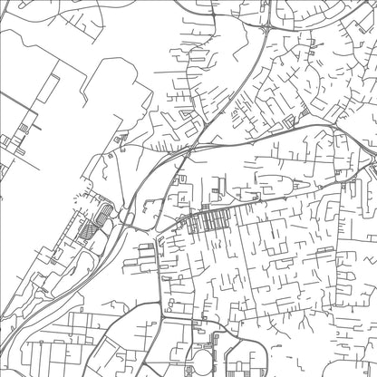 ROAD MAP OF KAMPONG SERUSUP, BRUNEI BY MAPBAKES