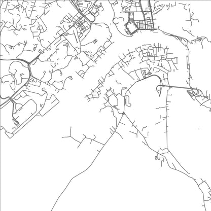 ROAD MAP OF KAMPONG SUNGAI ASAM, BRUNEI BY MAPBAKES