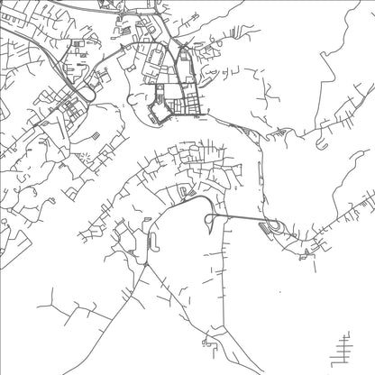 ROAD MAP OF KAMPONG SUNGAI KELUGUS, BRUNEI BY MAPBAKES