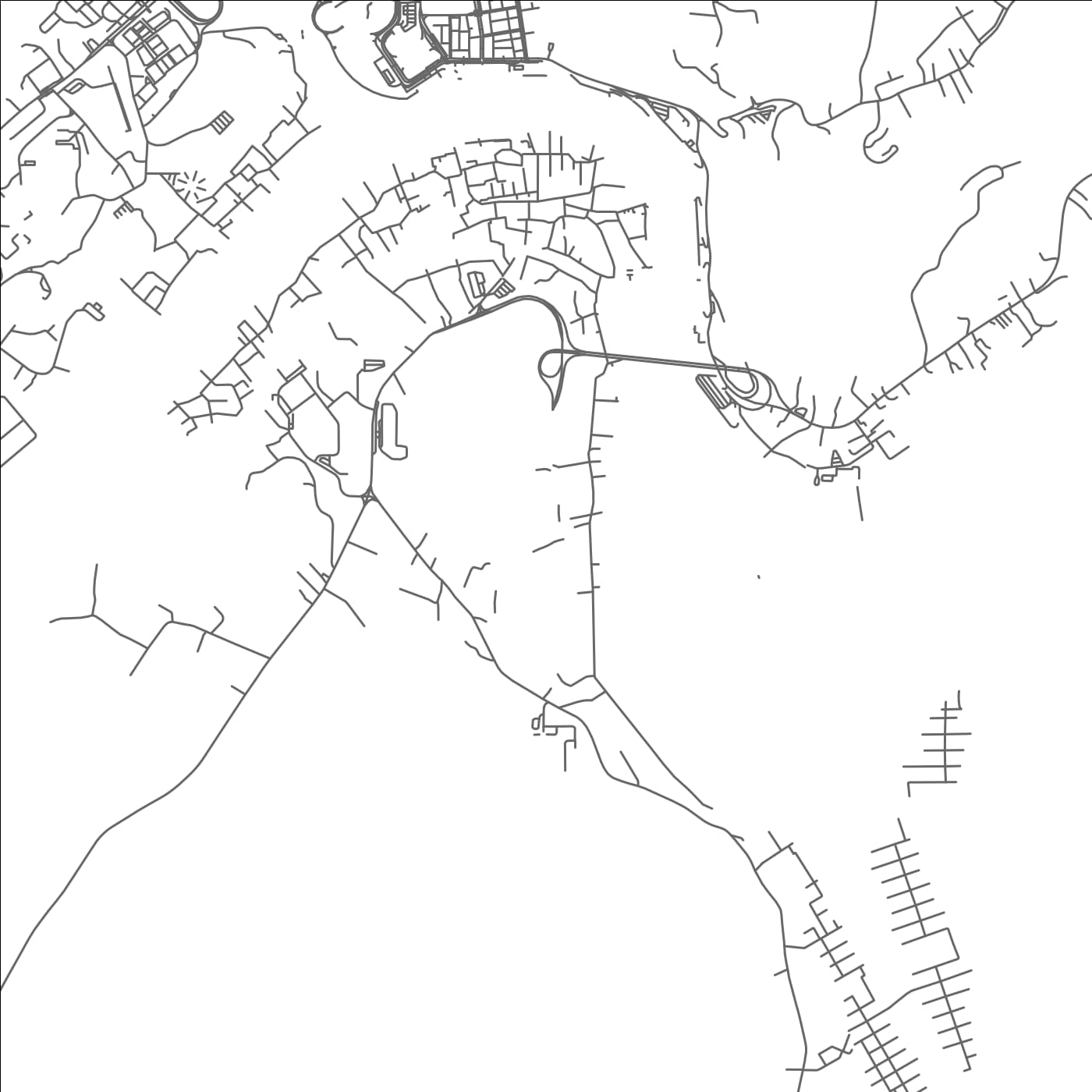 ROAD MAP OF KAMPONG TERAP BAU, BRUNEI BY MAPBAKES