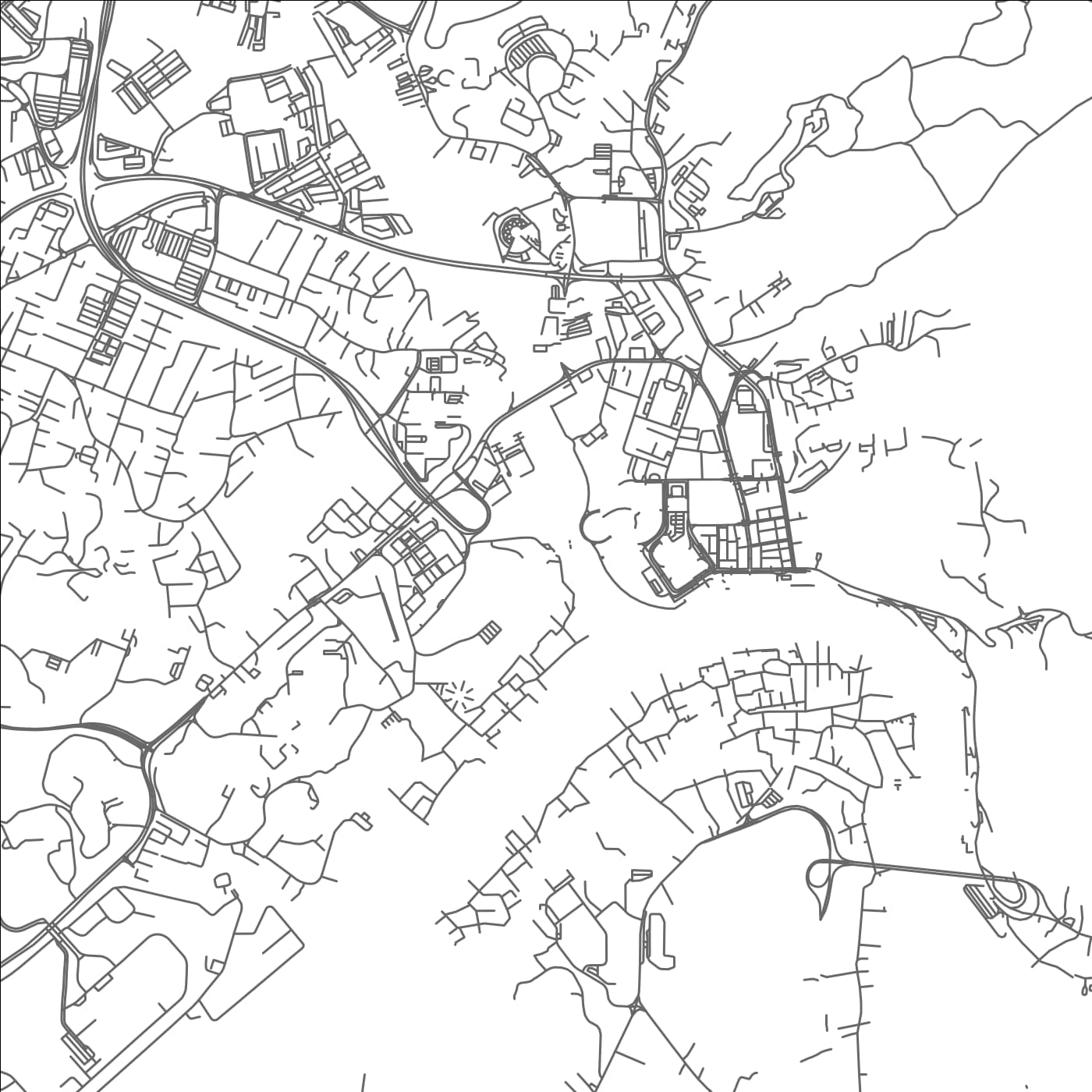 ROAD MAP OF KAMPONG TIMBUNAN, BRUNEI BY MAPBAKES