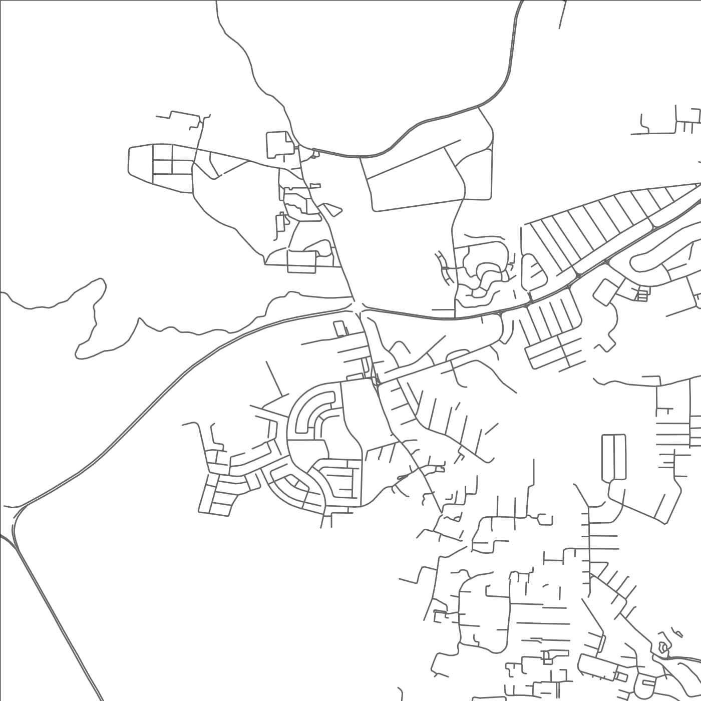 ROAD MAP OF KAMPONG TULANG, BRUNEI BY MAPBAKES