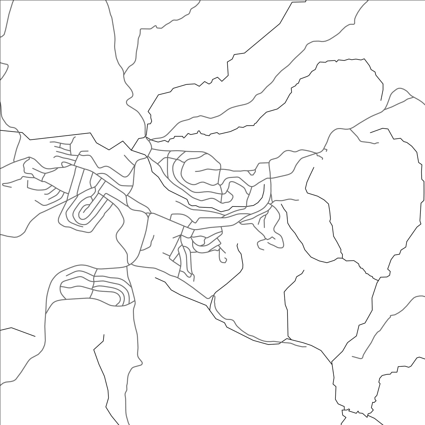 ROAD MAP OF BUBANZA, BURUNDI BY MAPBAKES