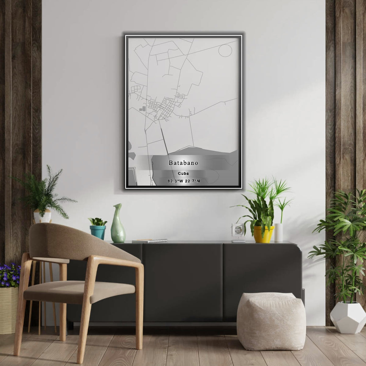 ROAD MAP OF BATABANO, CUBA BY MAPBAKES