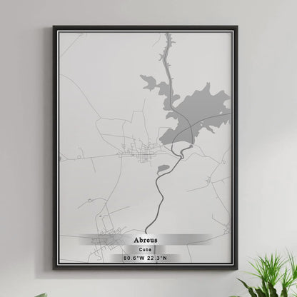 ROAD MAP OF ABREUS, CUBA BY MAPBAKES