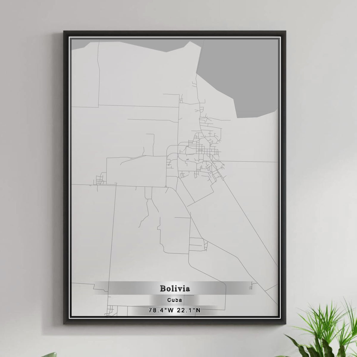 ROAD MAP OF BOLIVIA, CUBA BY MAPBAKES