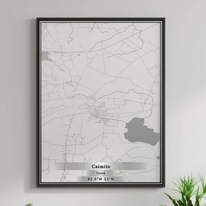ROAD MAP OF CAIMITO, CUBA BY MAPBAKES
