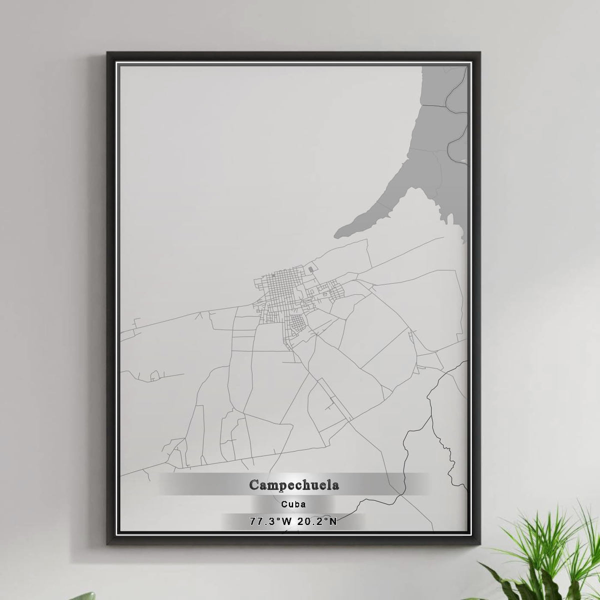 ROAD MAP OF CAMPECHUELA, CUBA BY MAPBAKES