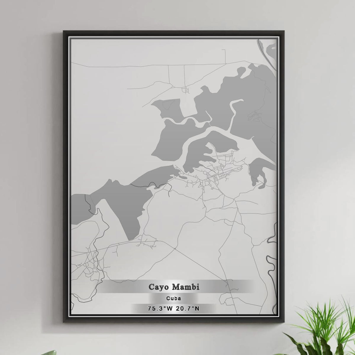 ROAD MAP OF CAYO MAMBI, CUBA BY MAPBAKES