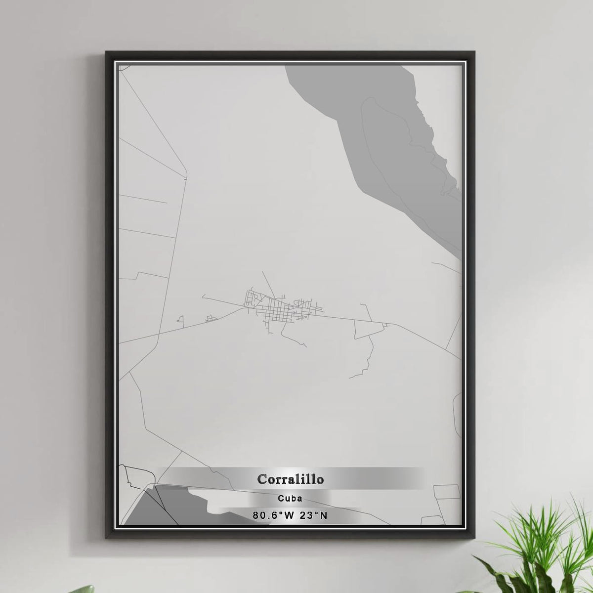 ROAD MAP OF CORRALILLO, CUBA BY MAPBAKES