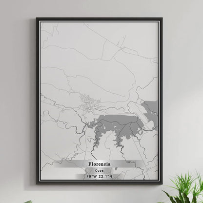 ROAD MAP OF FLORENCIA, CUBA BY MAPBAKES