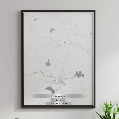 ROAD MAP OF JIMAGUAYU, CUBA BY MAPBAKES
