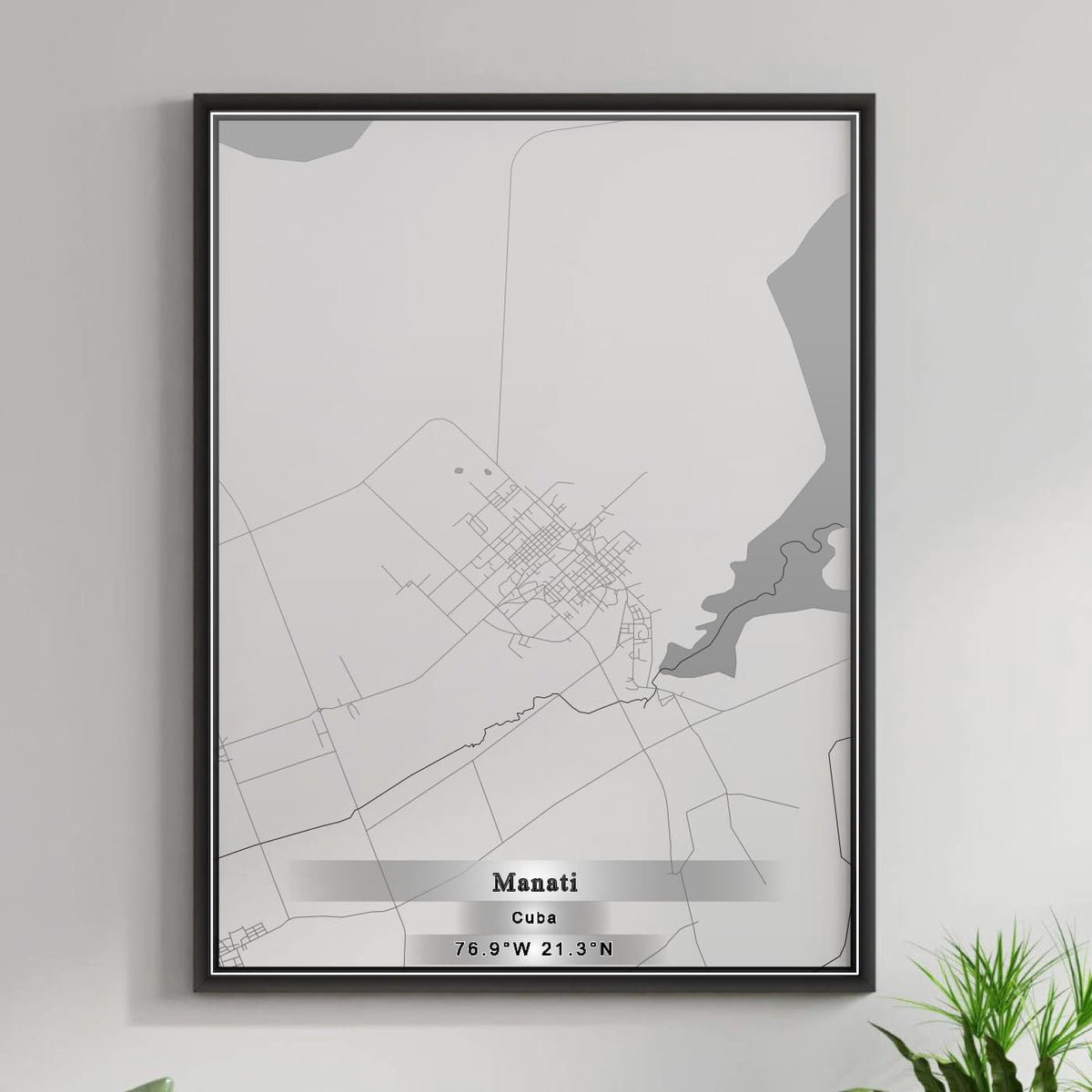 ROAD MAP OF MANATI, CUBA BY MAPBAKES