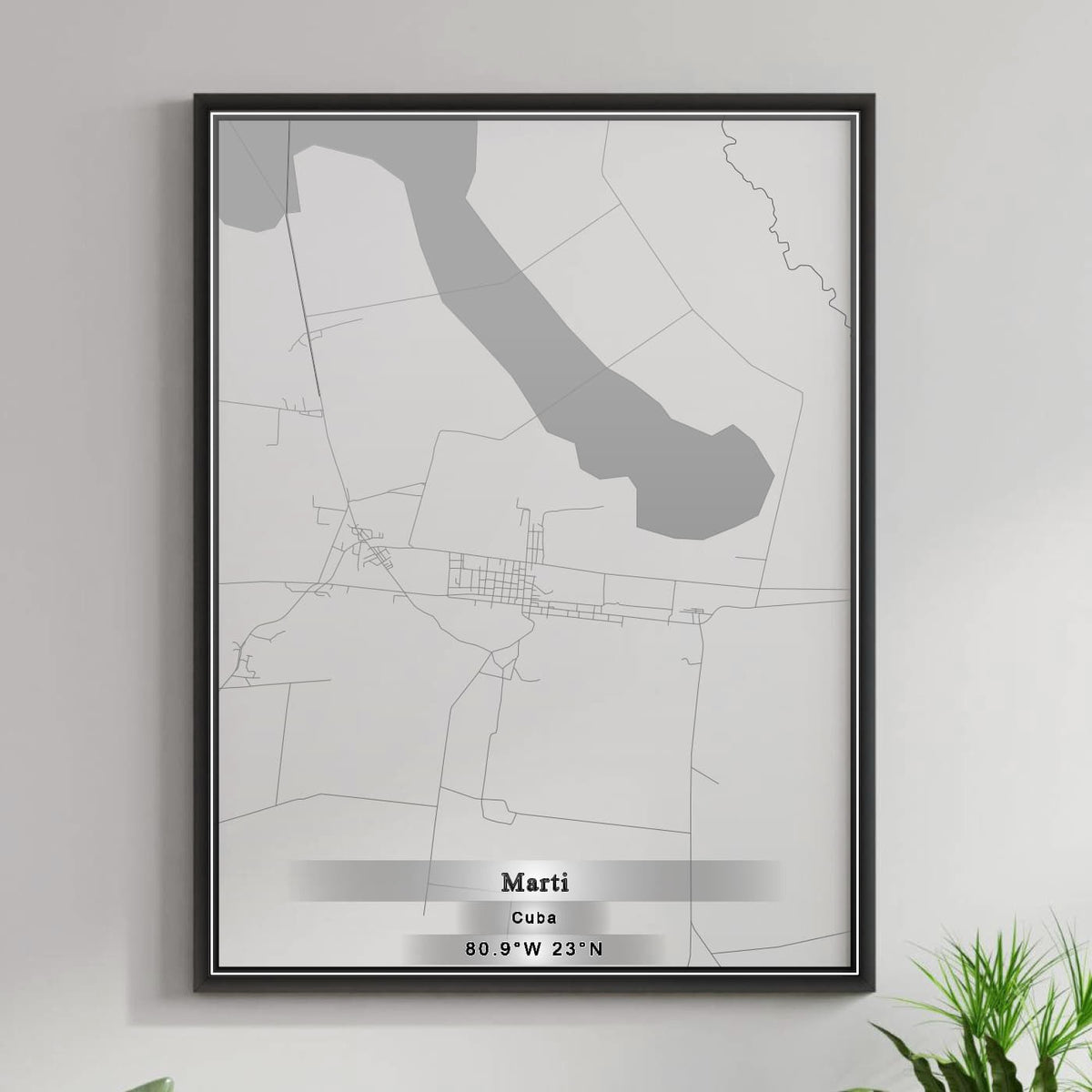 ROAD MAP OF MARTI, CUBA BY MAPBAKES