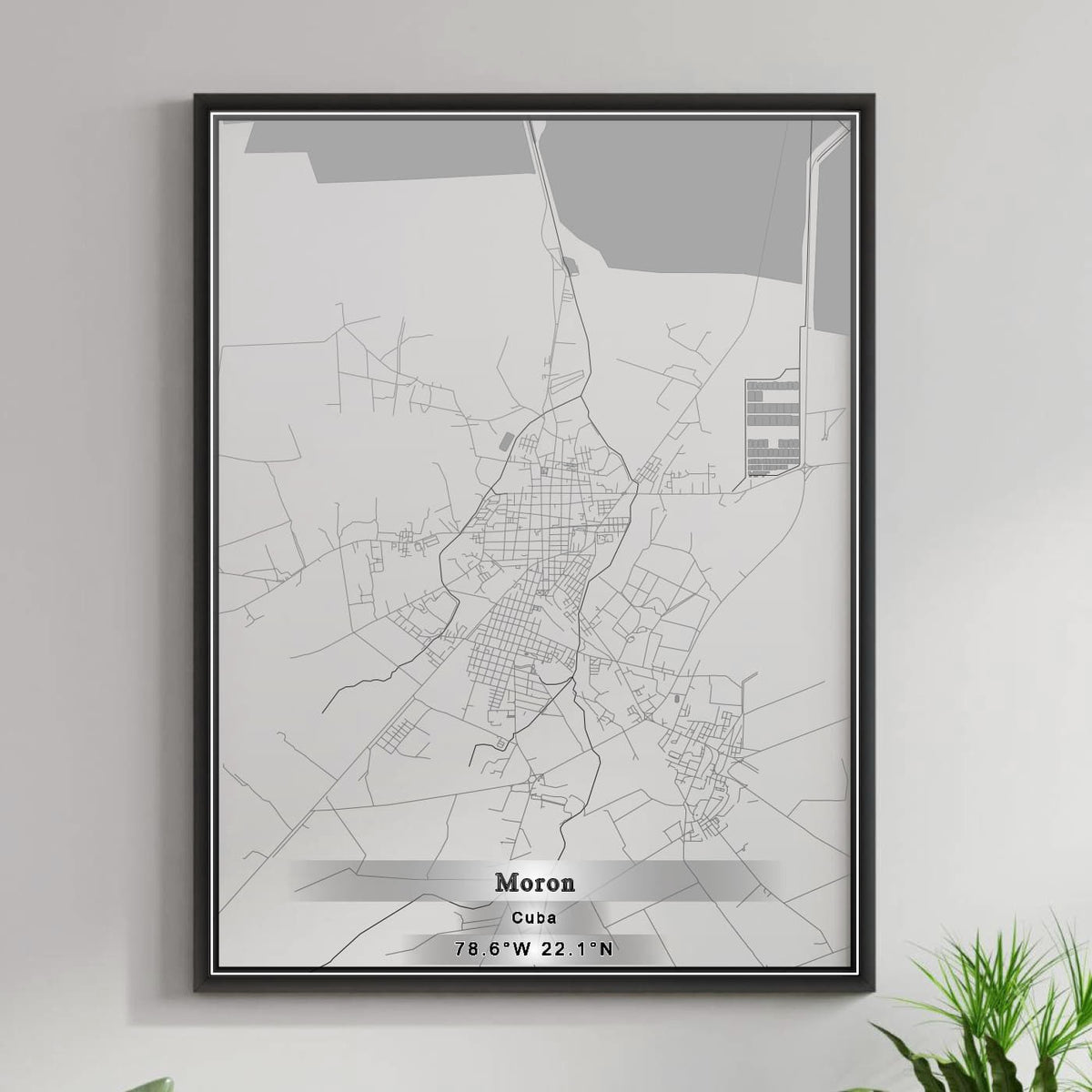 ROAD MAP OF MORON, CUBA BY MAPBAKES
