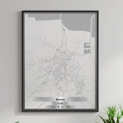 ROAD MAP OF MORON, CUBA BY MAPBAKES