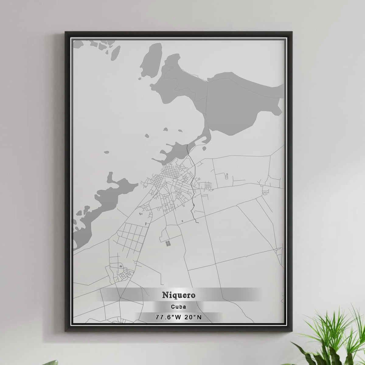 ROAD MAP OF NIQUERO, CUBA BY MAPBAKES