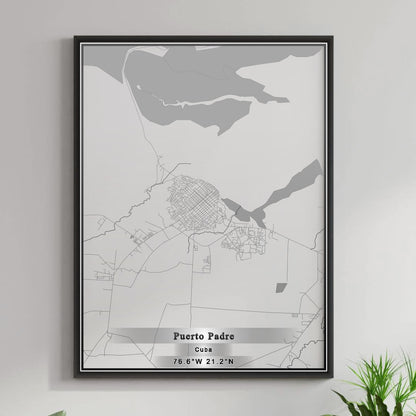 ROAD MAP OF PUERTO PADRE, CUBA BY MAPBAKES