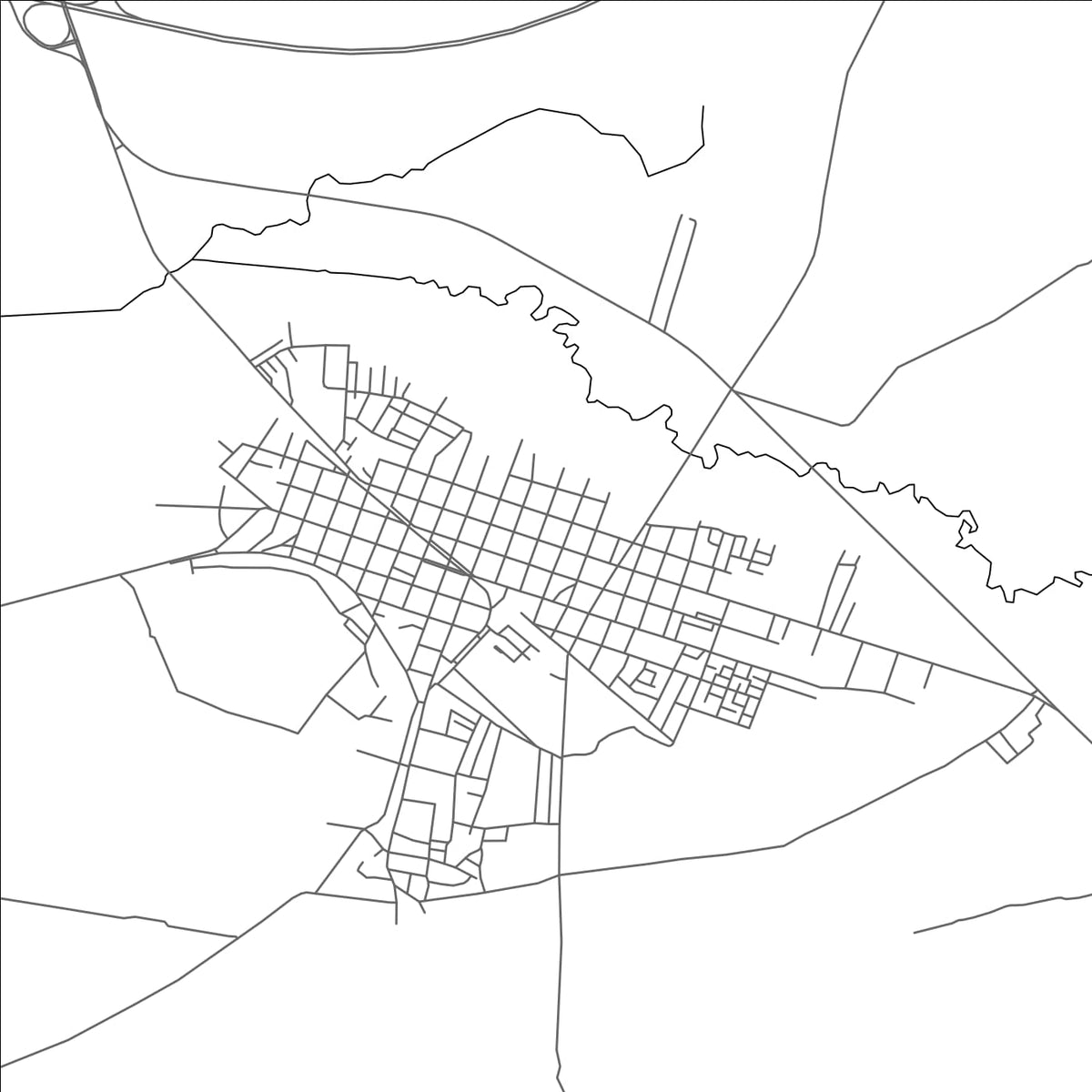 ROAD MAP OF AGUADA DE PASAJEROS, CUBA BY MAPBAKES