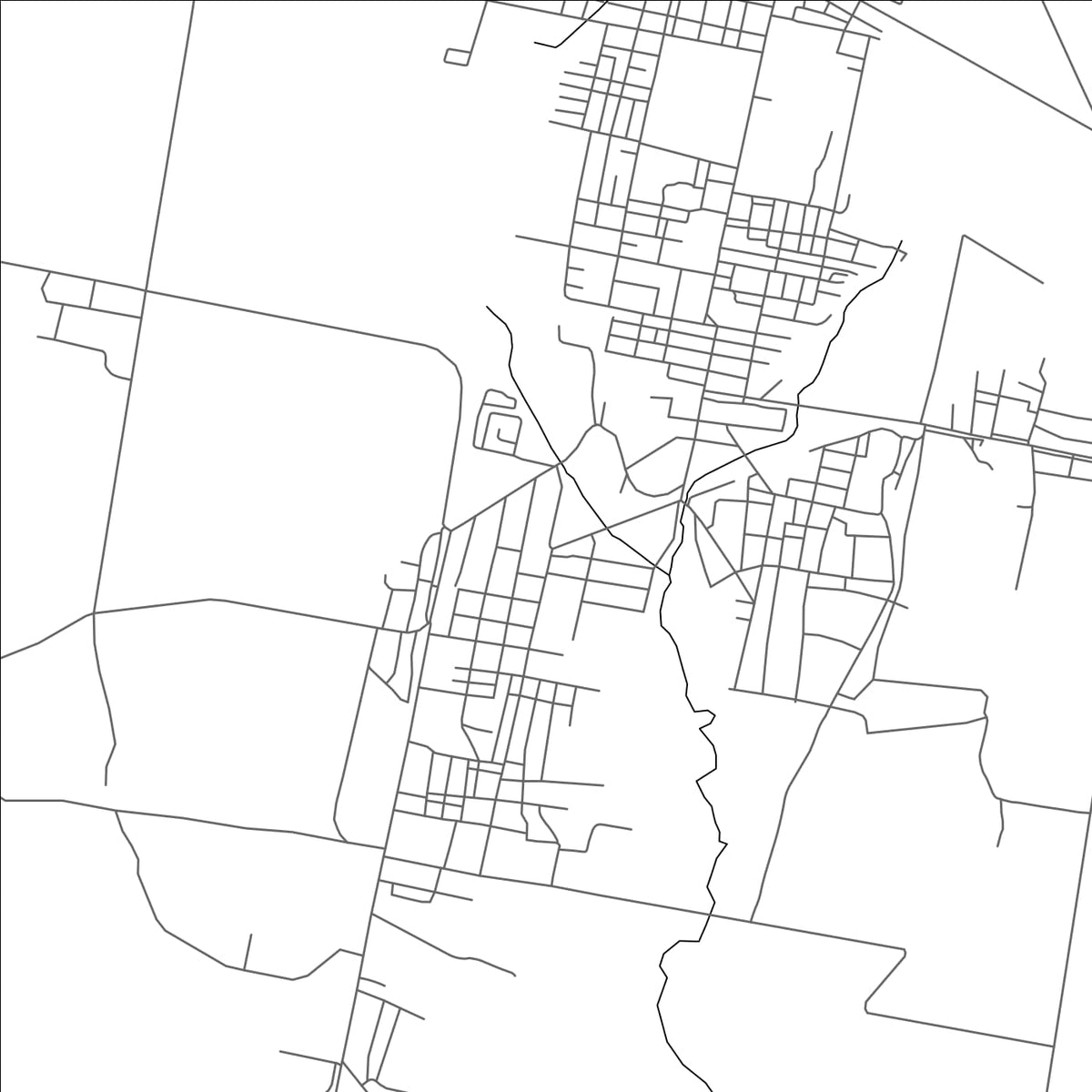 ROAD MAP OF AMANCIO, CUBA BY MAPBAKES