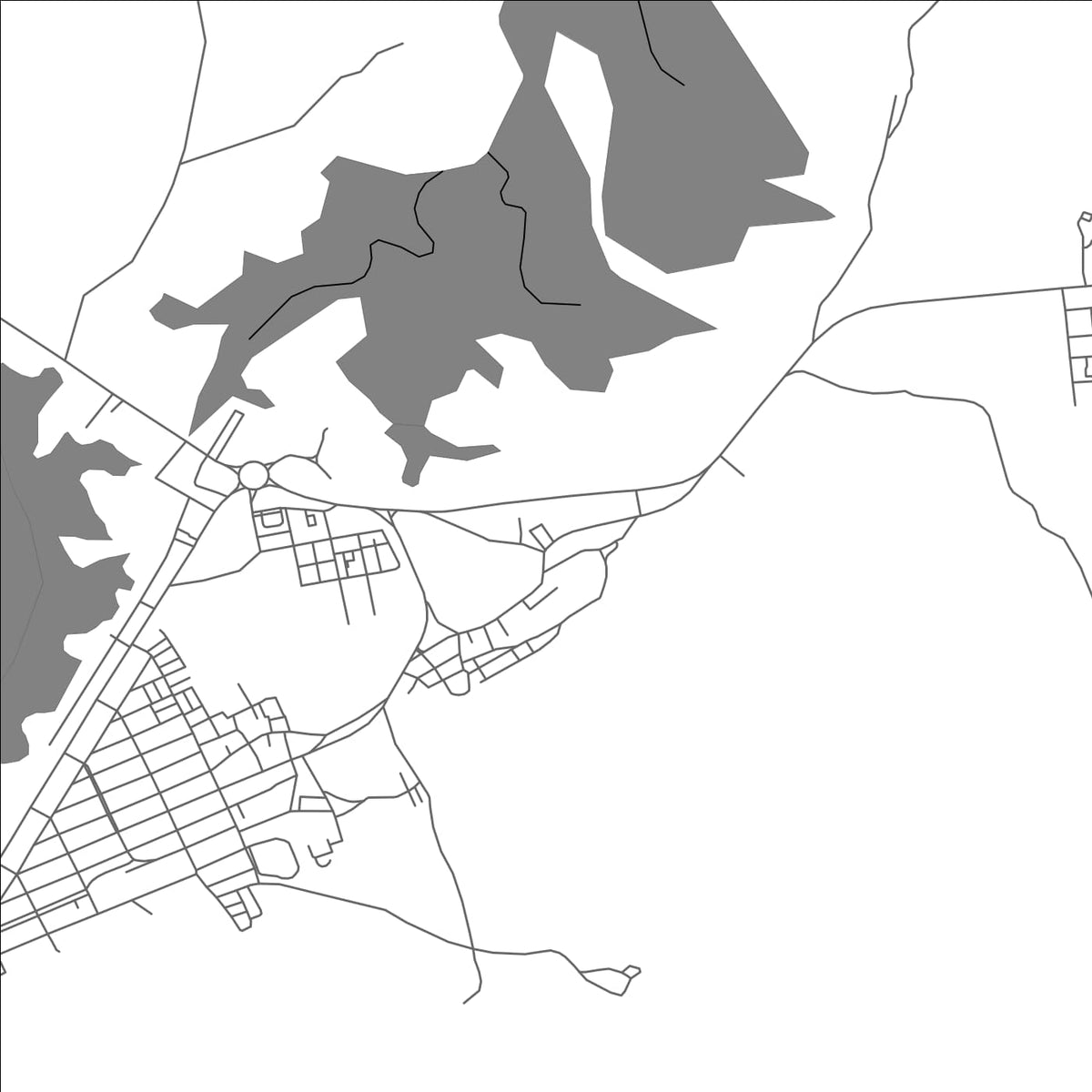 ROAD MAP OF ANTILLA, CUBA BY MAPBAKES