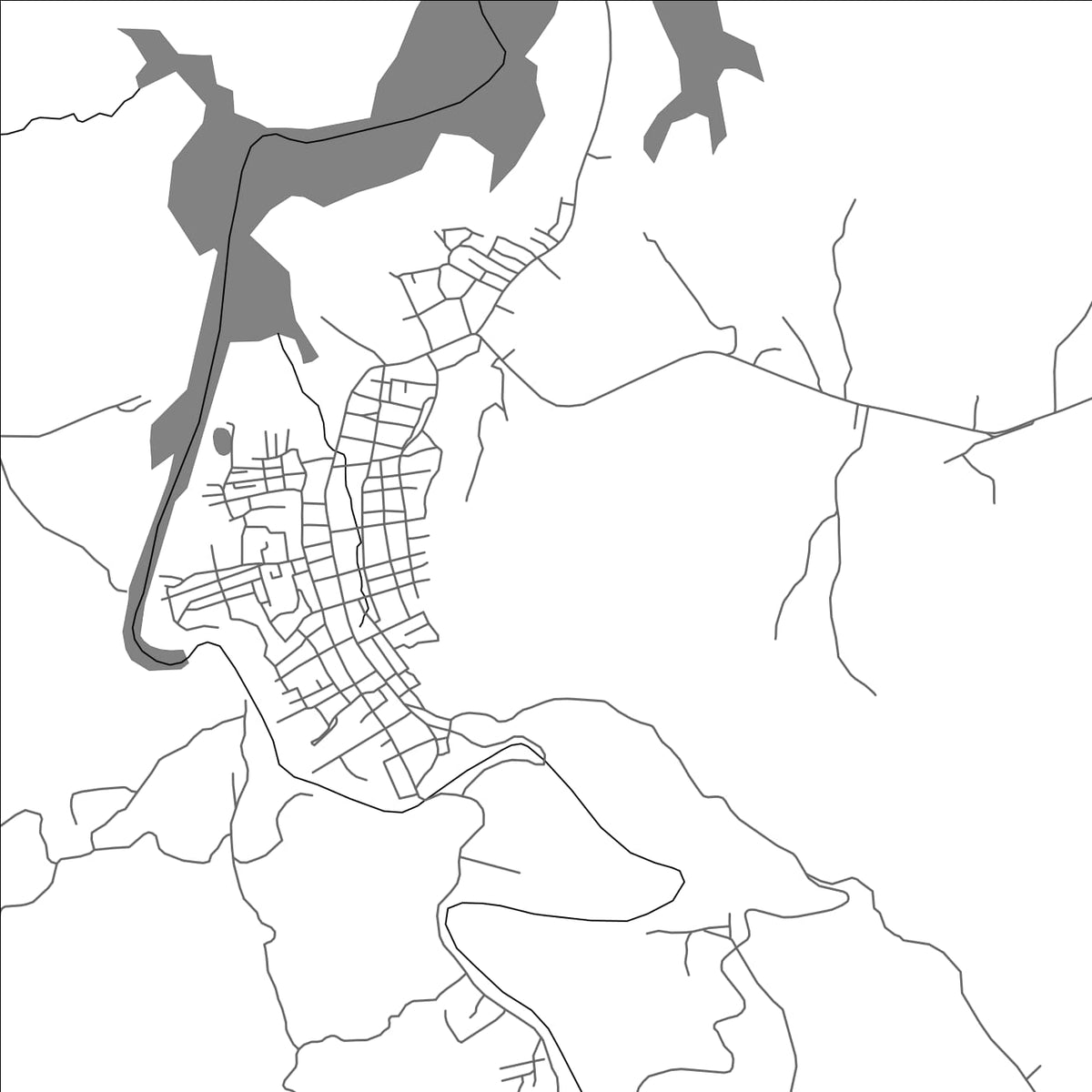 ROAD MAP OF BUEY ARRIBA, CUBA BY MAPBAKES