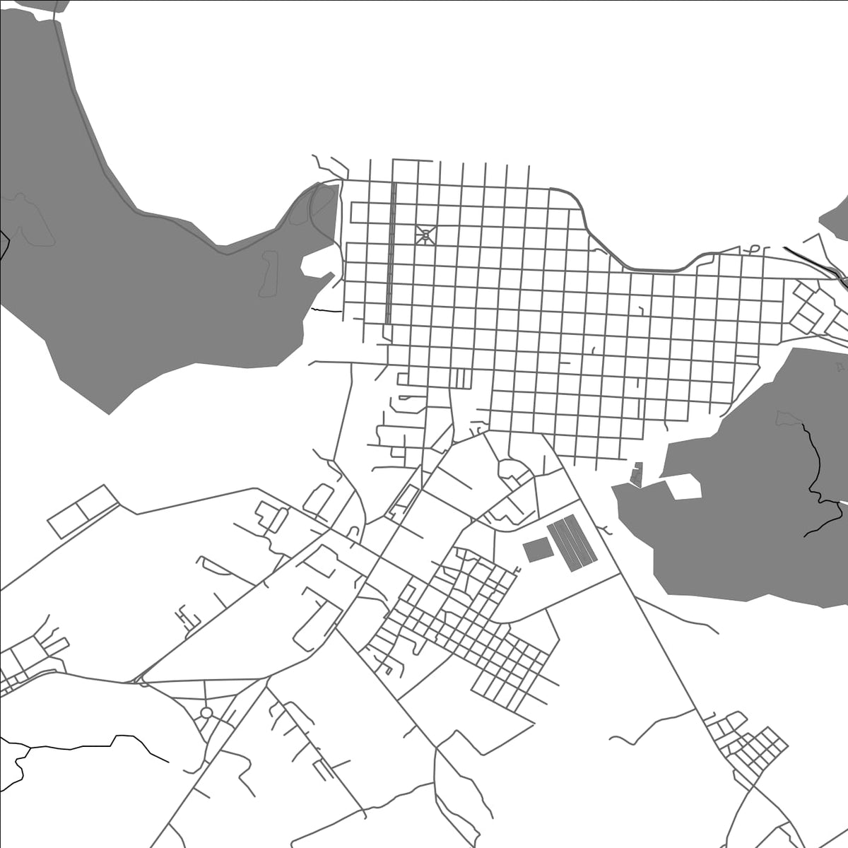 ROAD MAP OF CAIBARIEN, CUBA BY MAPBAKES