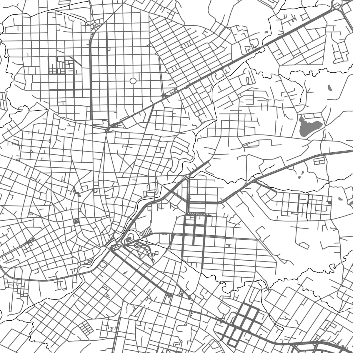 ROAD MAP OF CAMAGUEY, CUBA BY MAPBAKES