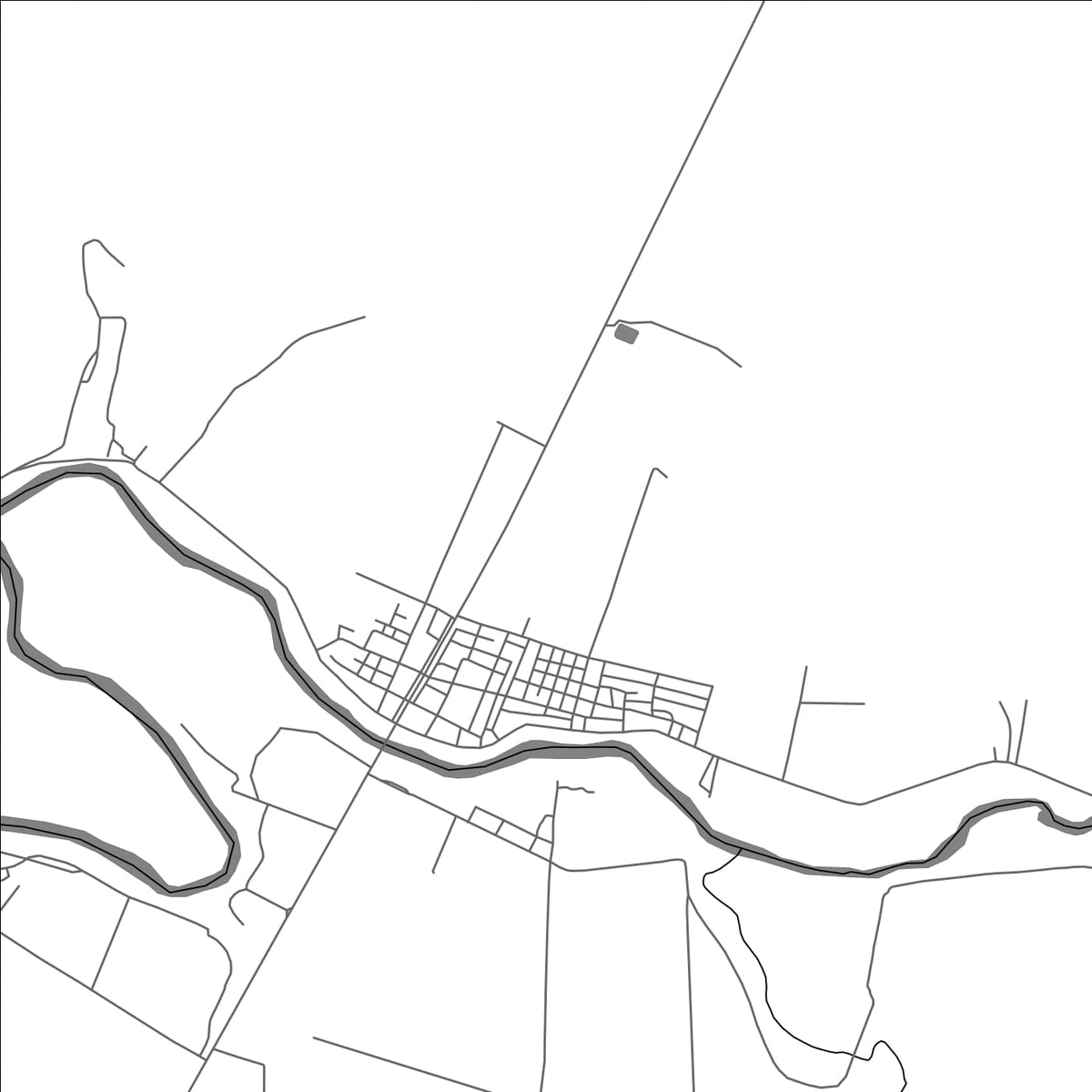 ROAD MAP OF CAUTO CRISTO, CUBA BY MAPBAKES