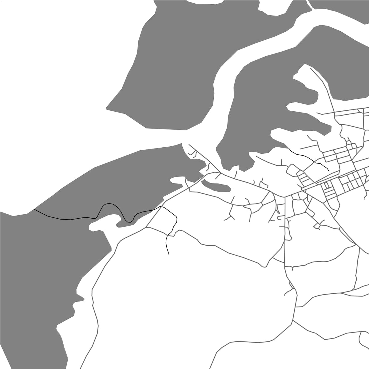 ROAD MAP OF CAYO MAMBI, CUBA BY MAPBAKES