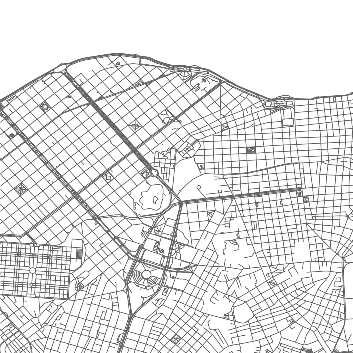 ROAD MAP OF CENTRO HABANA, CUBA BY MAPBAKES