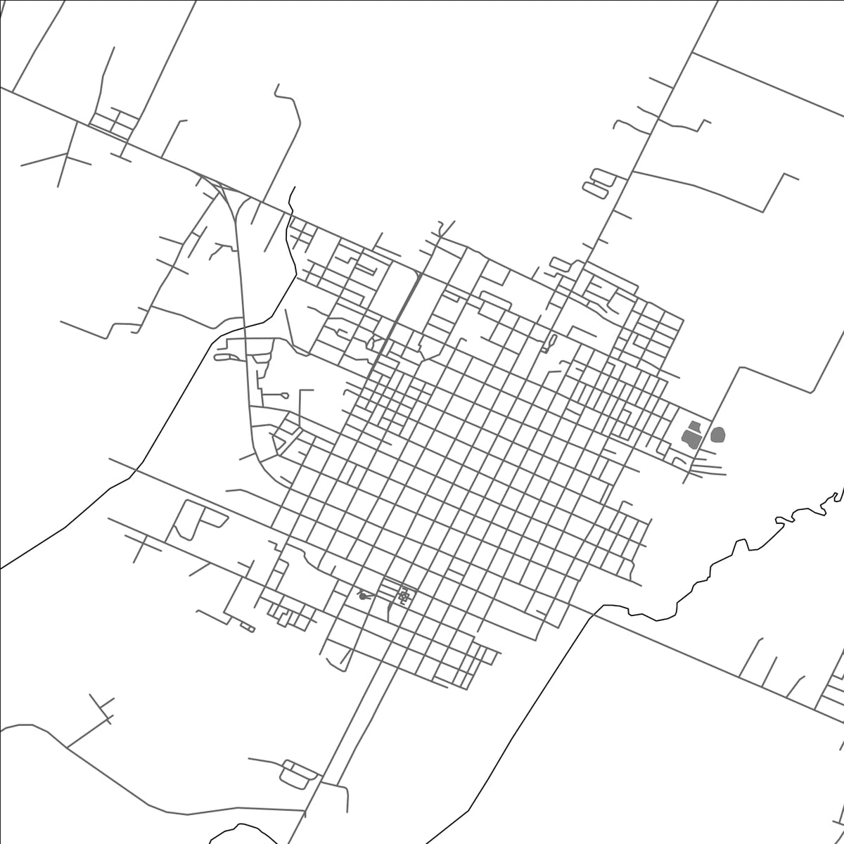 ROAD MAP OF COLON, CUBA BY MAPBAKES