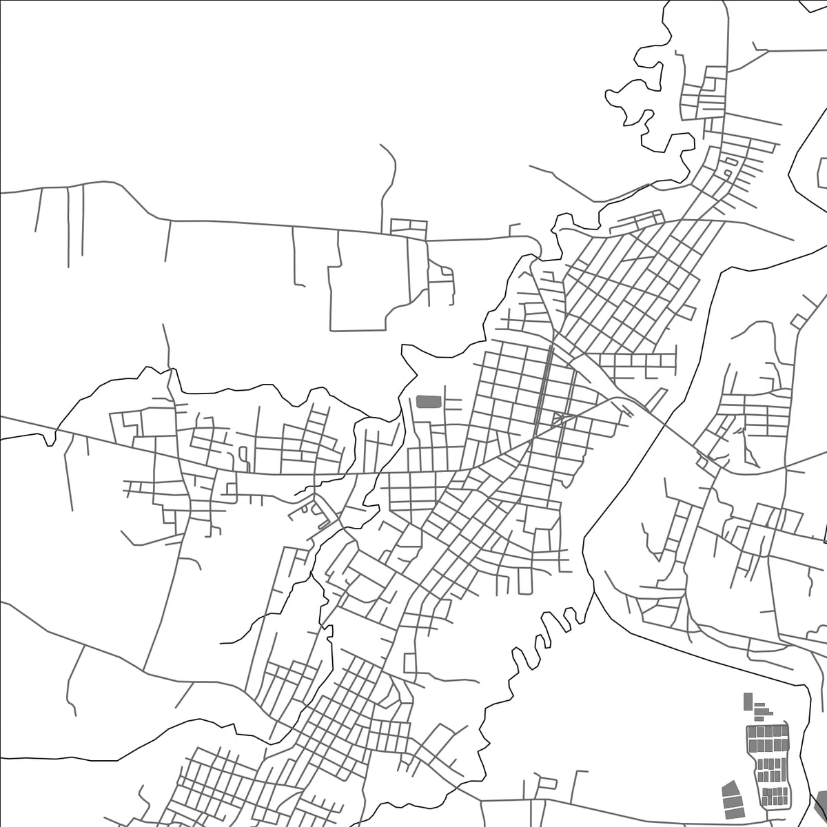 ROAD MAP OF CONTRAMAESTRE, CUBA BY MAPBAKES