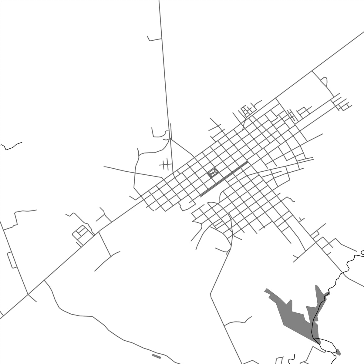 ROAD MAP OF CRUCES, CUBA BY MAPBAKES