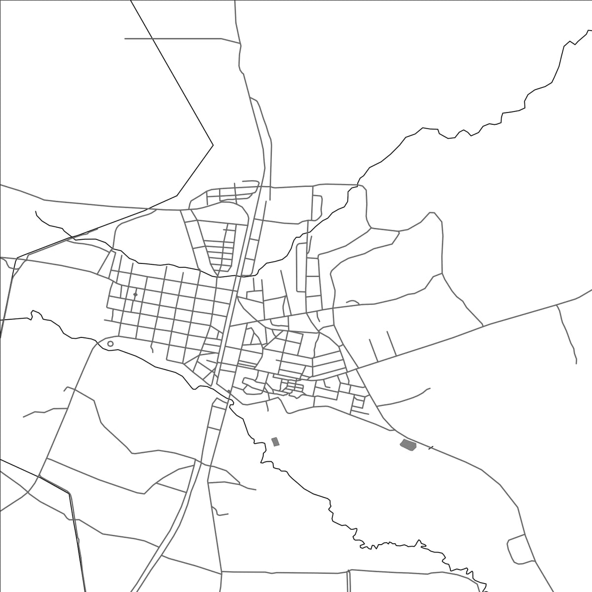 ROAD MAP OF CUETO, CUBA BY MAPBAKES