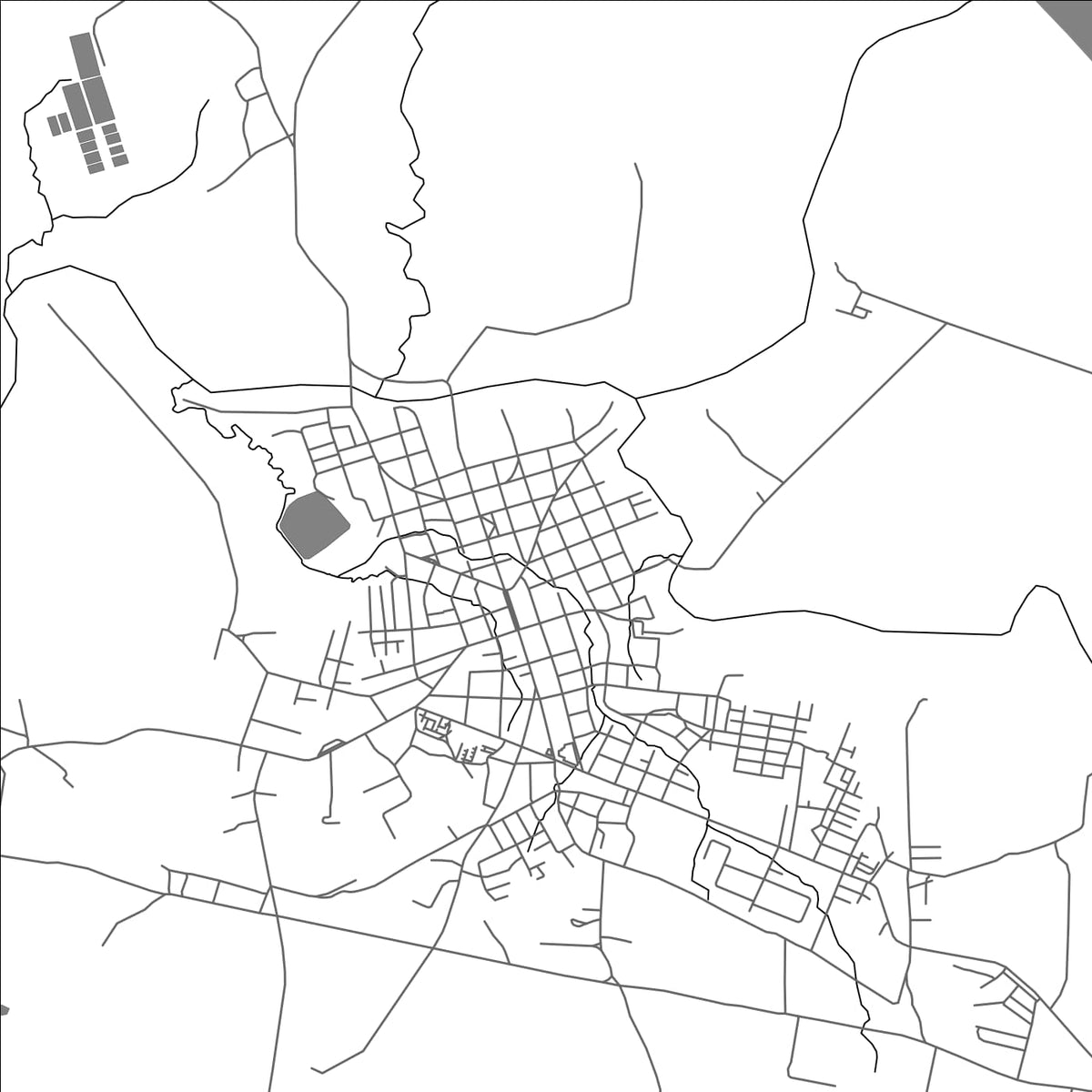 ROAD MAP OF CUMANAYAGUA, CUBA BY MAPBAKES