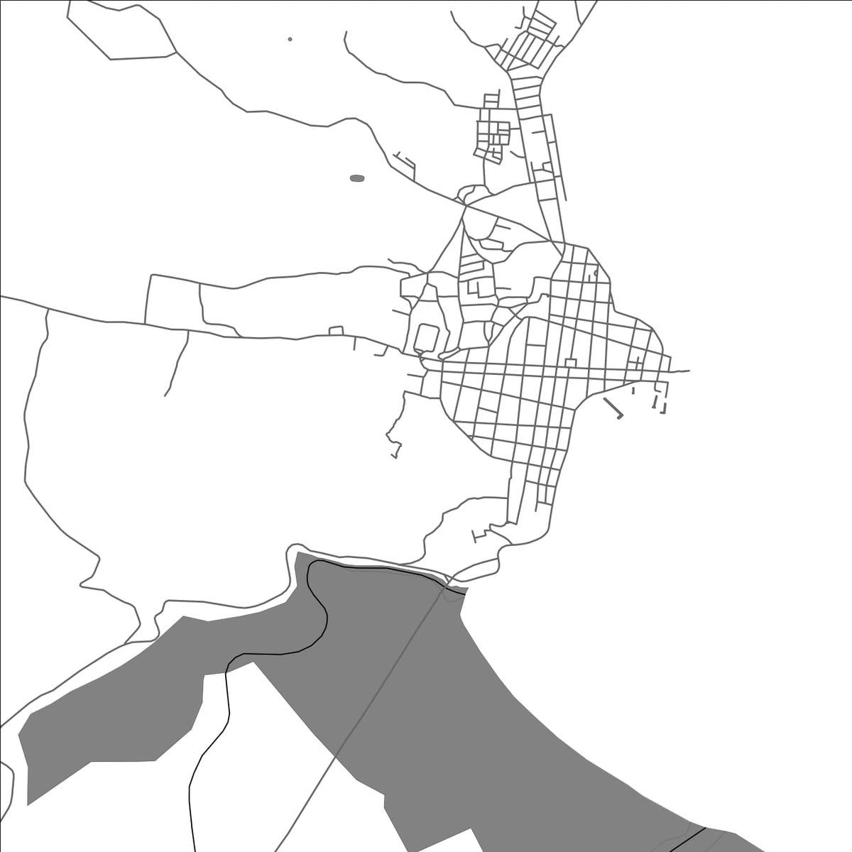 ROAD MAP OF GIBARA, CUBA BY MAPBAKES