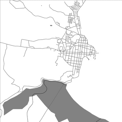 ROAD MAP OF GIBARA, CUBA BY MAPBAKES