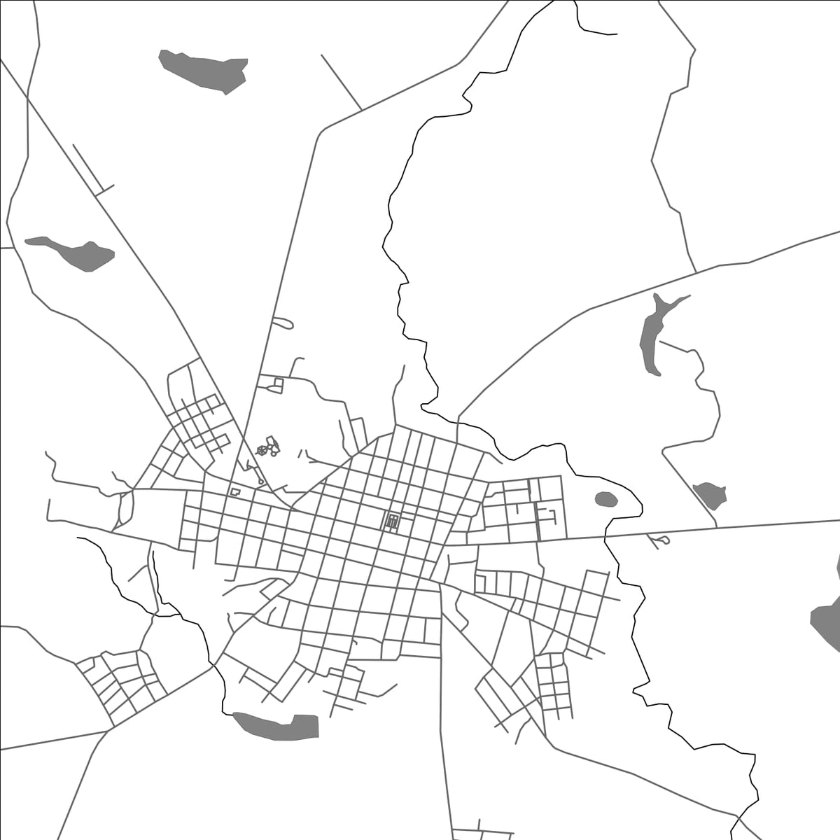 ROAD MAP OF GUAIMARO, CUBA BY MAPBAKES