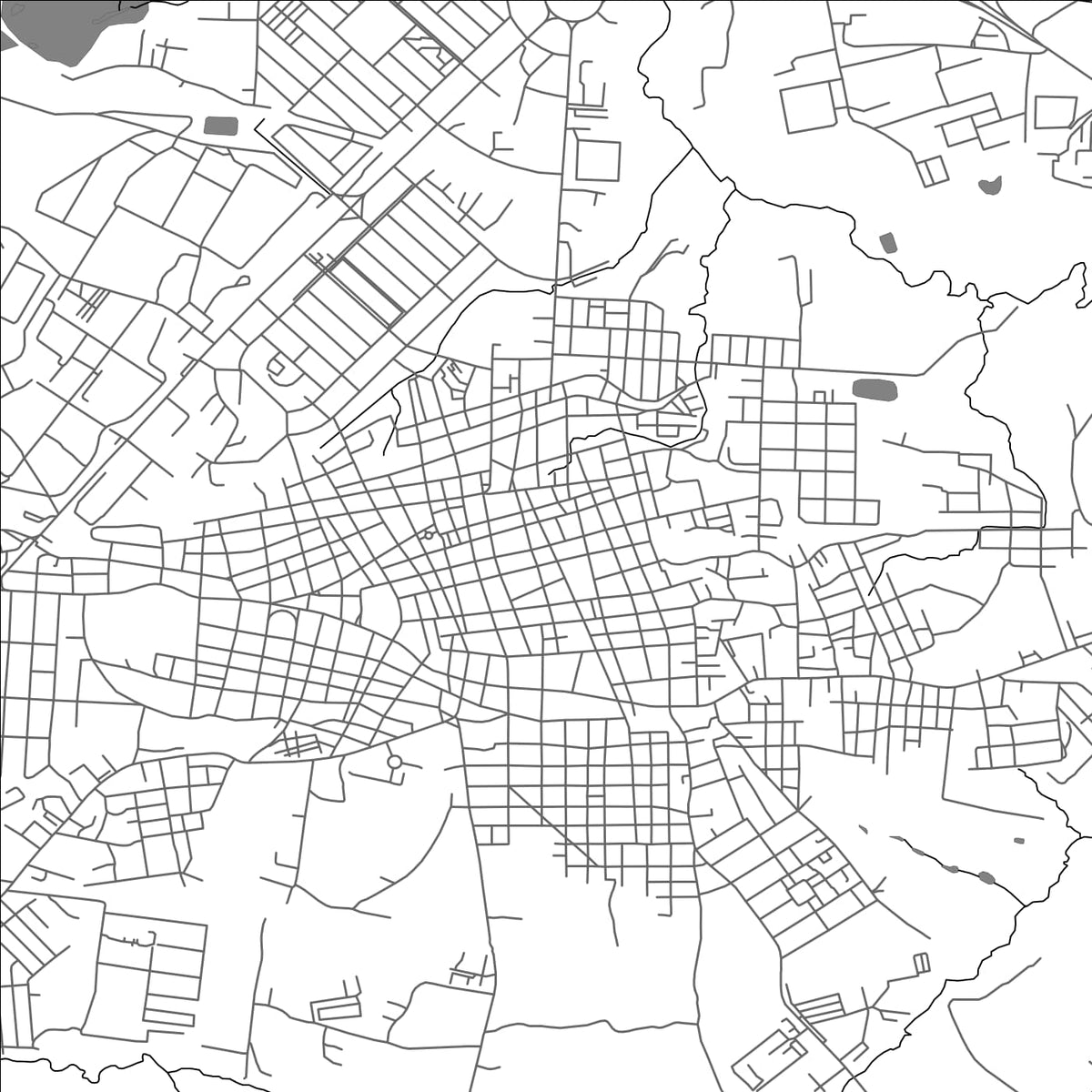ROAD MAP OF GUANABACOA, CUBA BY MAPBAKES