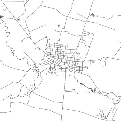 ROAD MAP OF GUAYOS, CUBA BY MAPBAKES