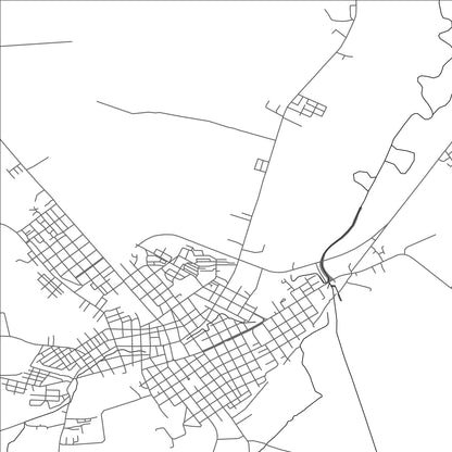 ROAD MAP OF GUINES, CUBA BY MAPBAKES